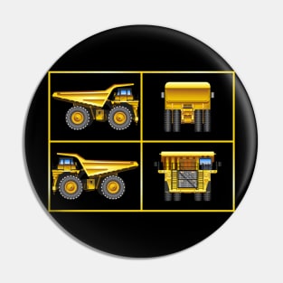 big yellow truck Pin