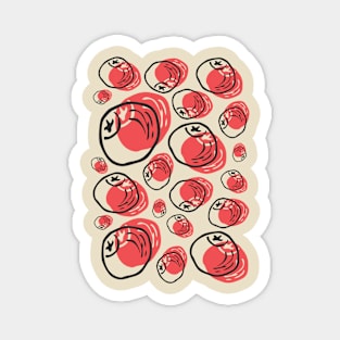 Feel Cranberry Summer Pattern Magnet