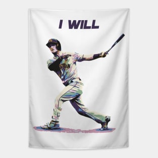 Baseball 'I willl' Swing G1 Tapestry