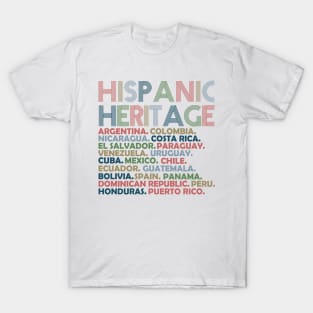 National Hispanic Heritage Month Tee Shirt Design to Celebrate 