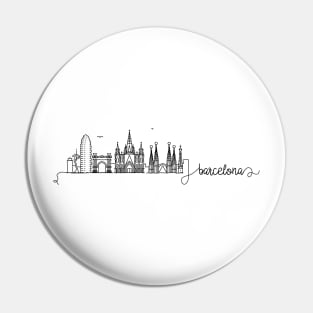 Barcelona City Signature Pin