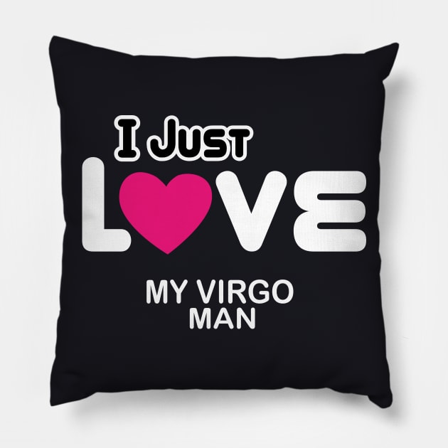 virgo, i just love my man Pillow by ThyShirtProject - Affiliate