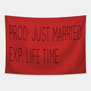 just married ,married forever, married life time,life time Tapestry