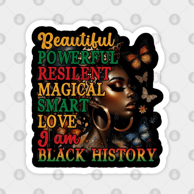 Beautiful Black Woman Magnet by UrbanLifeApparel