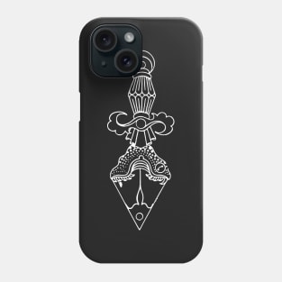 dagger tattoo Phone Case