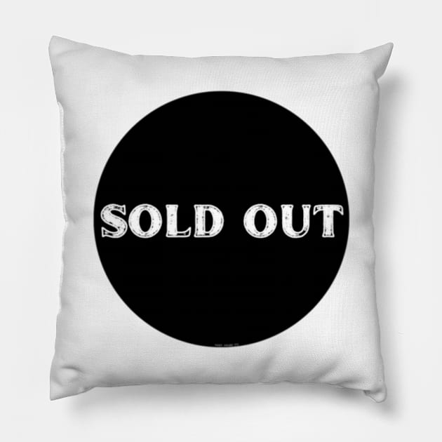 SOLD OUT By Abby Anime(c) (BlkDistressed) Pillow by Abby Anime