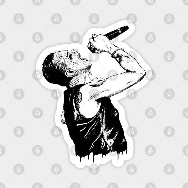 Dave Gahan Portrait Art Magnet by surmind