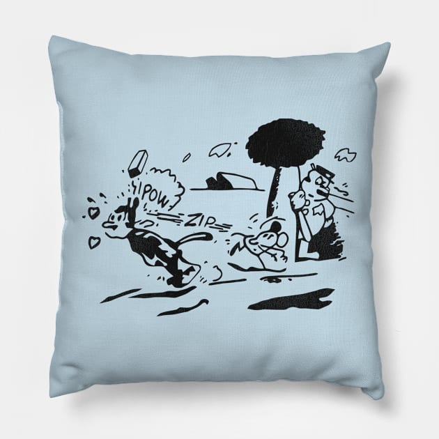 Pulp Fiction Jules Krazy Kat Pillow by darklordpug