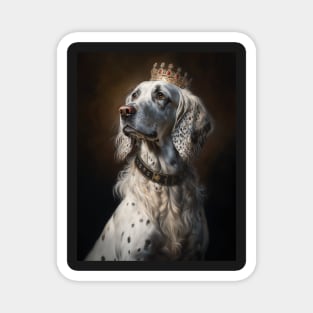 Royal Portrait of an English Setter Magnet