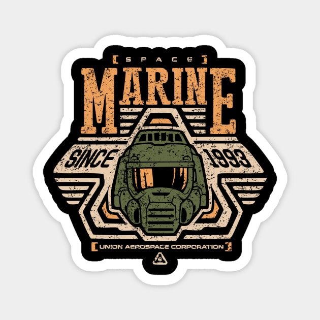 Space Marine Magnet by Olipop