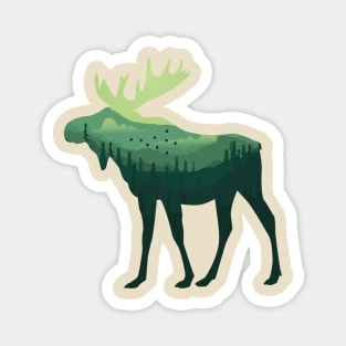 moose lover,moose gift animal moose nature in alaska elk Magnet