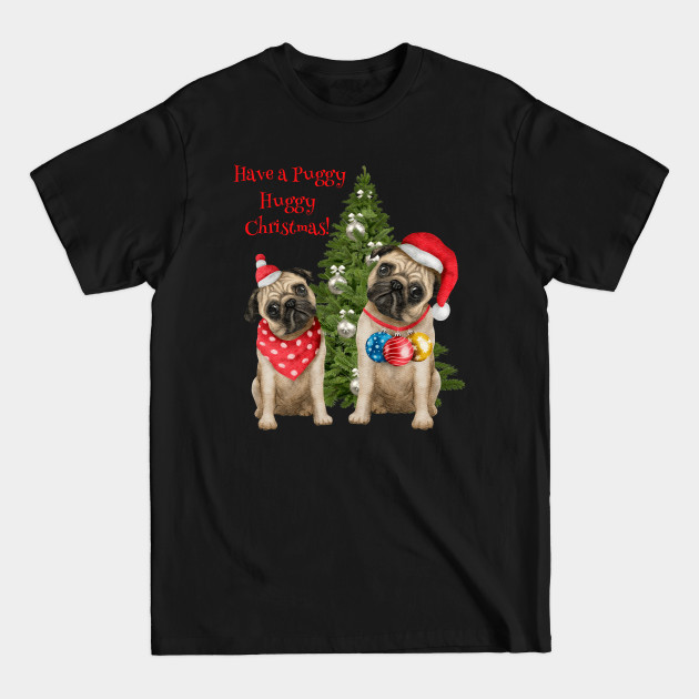 Discover Baby Dog Pugs Merry Christmas - Christmas Pug - T-Shirt