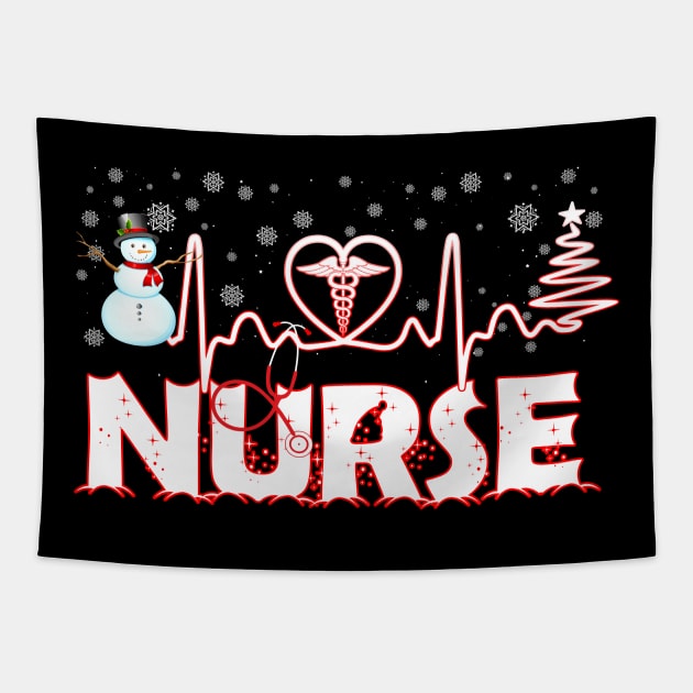 Nurse Christmas Costume Gift Ugly Chrismas Costume For Nurse Tapestry by aaltadel