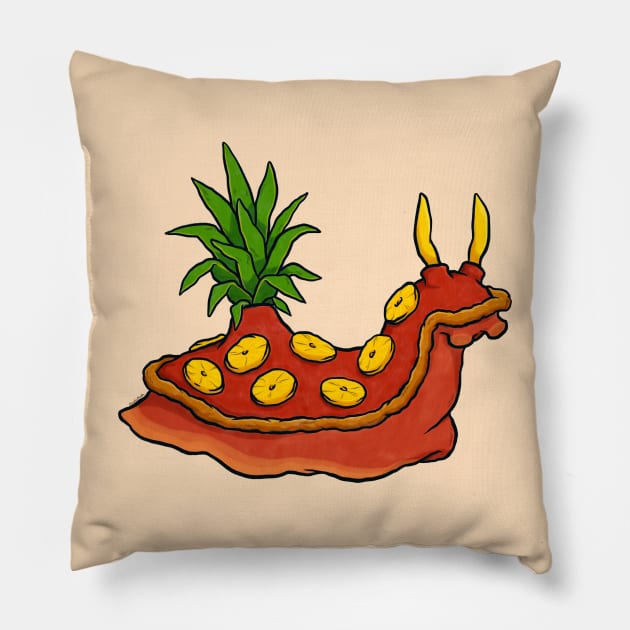 Hawaiian Sea Slug Pillow by JenniferSmith