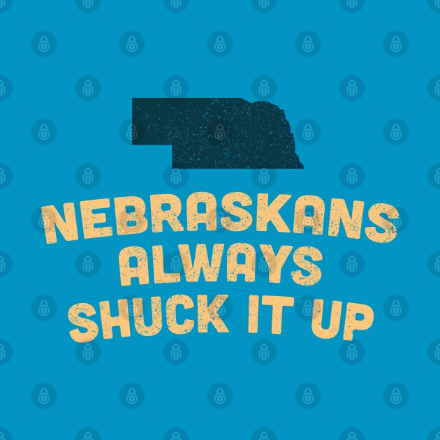 Funny Nebraska Shuck Corn Pun by Commykaze