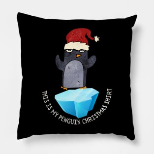 This is my penguin christmas shirt Pillow