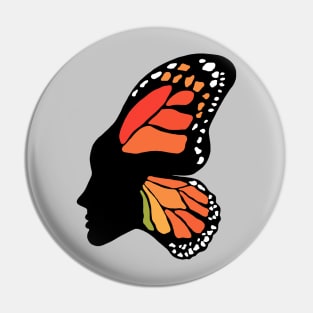 Butterfly Girl Pin