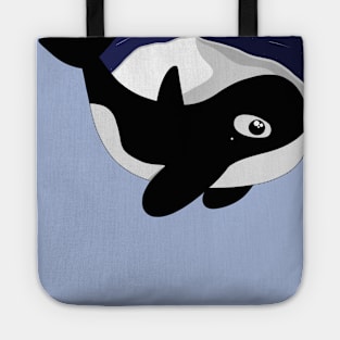 Orca and Mountain Illustration Tote