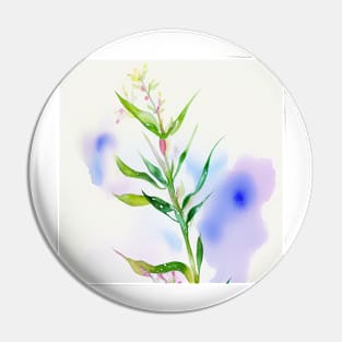 Watercolor Flower - Fairytale Colors Pin