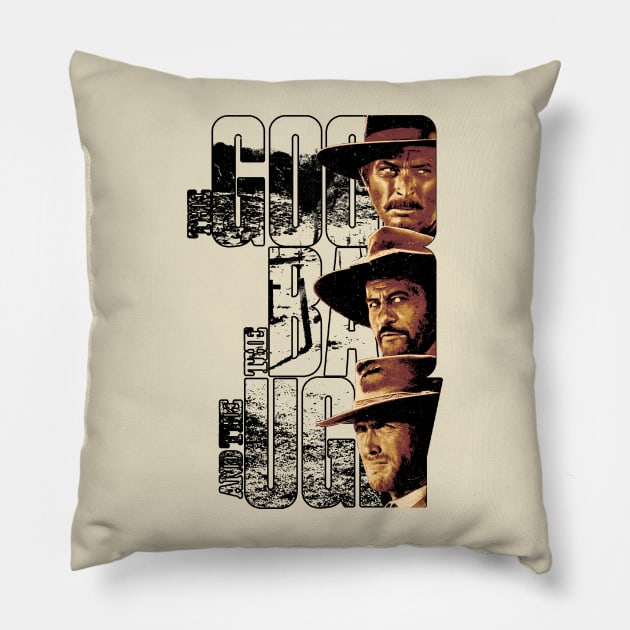 The Good The Bad and The Ugly Classical Retro Pillow by Joker Keder