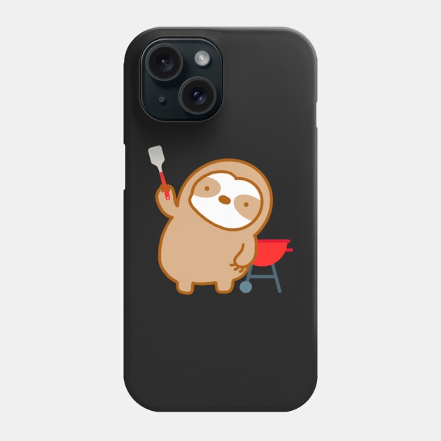 Cute Barbecue Sloth Phone Case by theslothinme