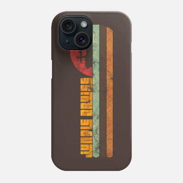 Jungle Cruise 1970's surf shirt T-Shirt (Distressed) Phone Case by The Skipper Store