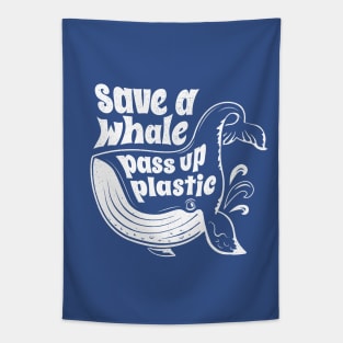 Save A Whale Pass Up Plastic Tapestry