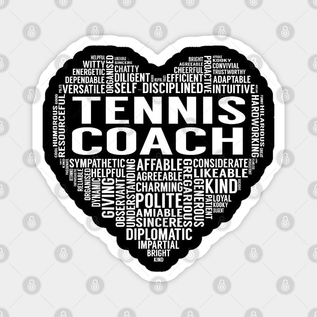 Tennis Coach Heart Magnet by LotusTee