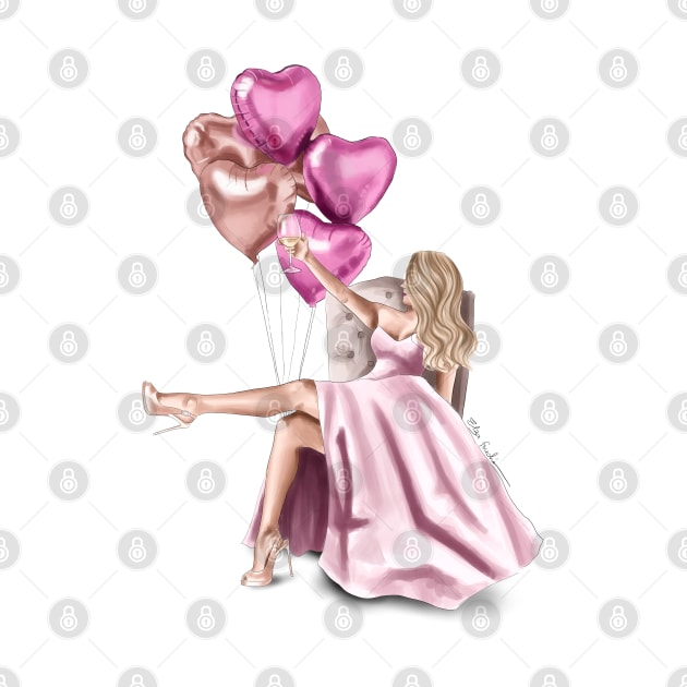 Heart Balloons by elzafoucheartist