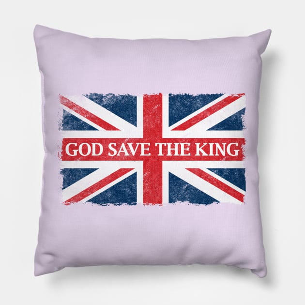 God Save The King Coronation for King Charles Pillow by Rebel Merch