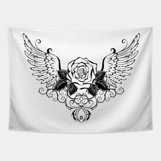 Rose with Wings Tapestry