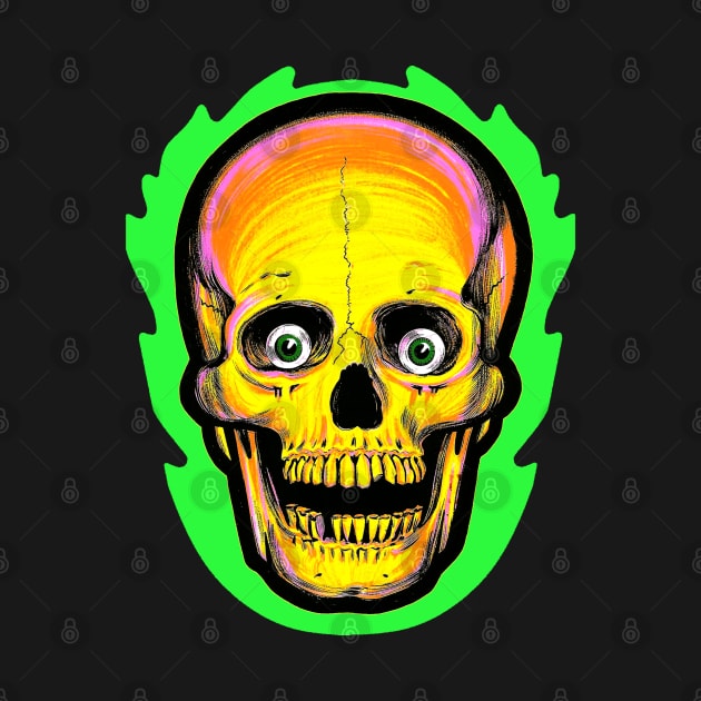 Vintage style Halloween Skull by old_school_designs