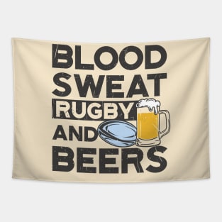 Rugby and Beers: Where Blood, Sweat, and Fun Meet! Tapestry