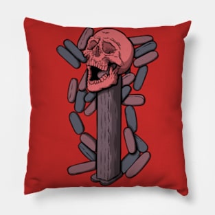 Skull pez variant Pillow