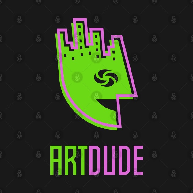 YourArtDude Logo In Lime And Pink by yourartdude