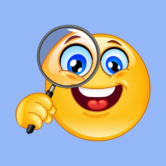 Magnifying Glass Emoji by DigiToonsTreasures