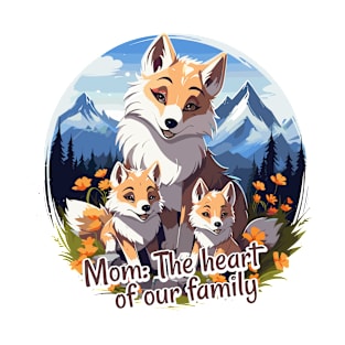 Mom: Heart of our family T-Shirt