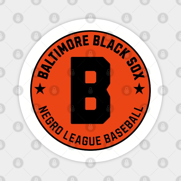 Baltimore Black Sox Negro League Baseball Tribute Reverse Magnet by UrbanLifeApparel