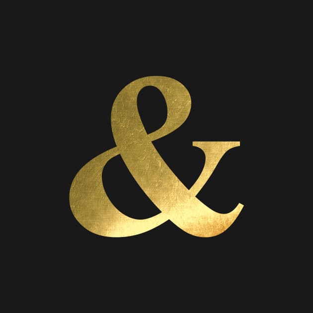 Gold Ampersand by UrbanEpiphany