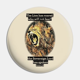 Roaring Lion of Judah Pin