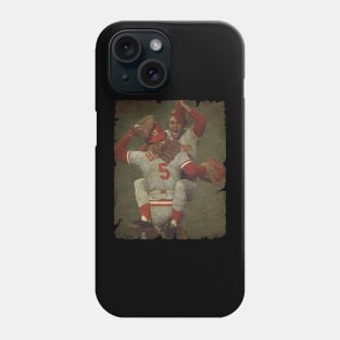 Will McEnaney and Johnny Bench - 1975 WS Phone Case