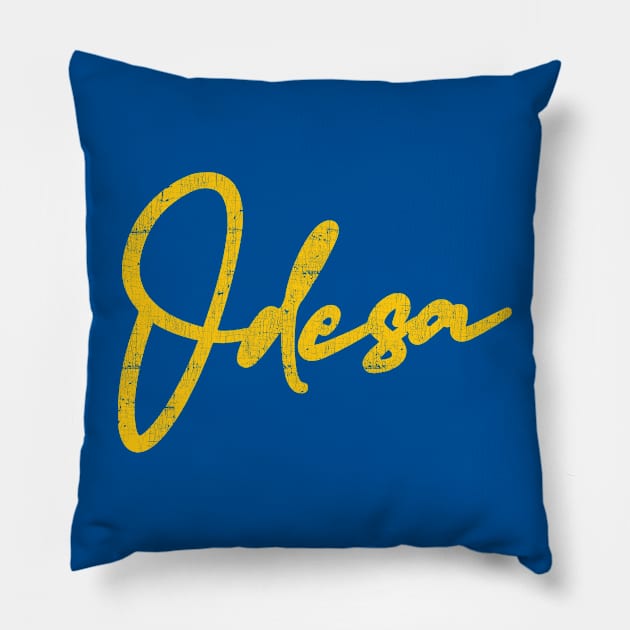 Odesa  / Vintage Faded Design Pillow by DankFutura