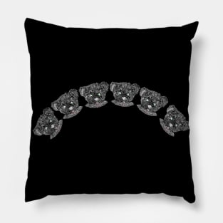 Arc of the Spooky Vampire Bear Pillow