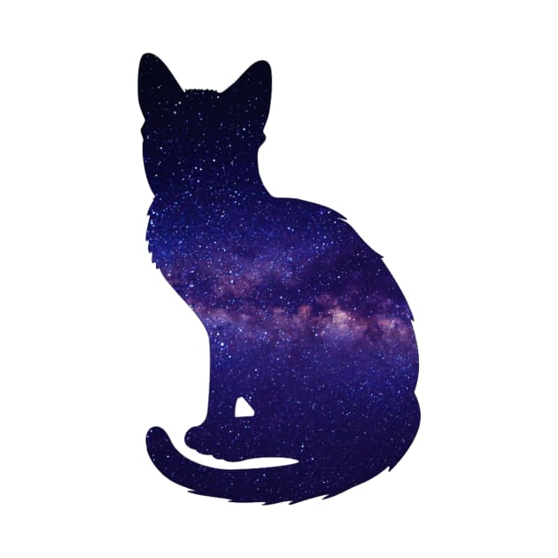 Galaxy Cat Silhouette by Amanda1775