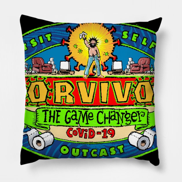 CORVIVOR 19 Pillow by hoopaman