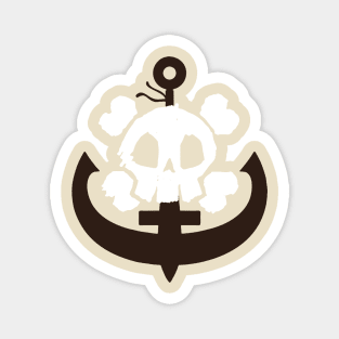 Skull Ships Anchor Magnet