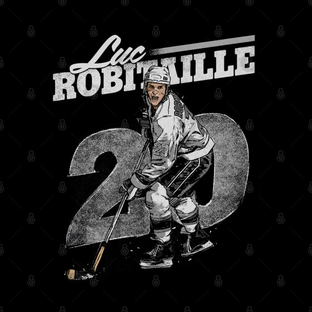 Luc Robitaille Los Angeles Retro by lavonneroberson