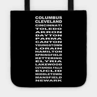 Ohio Cities Bus Roll Tote