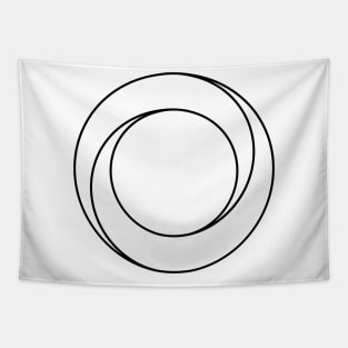 Impossible Shapes – Optical Illusion - Geometric Circle Tapestry