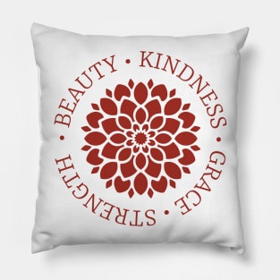 Dahlia Flower Meaning in Wine Pillow